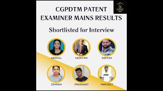 CGPDTM Mains Result  Patent Examiner ResultPatent Officer Interview  CGPDTM Interview Preparation [upl. by Oam]