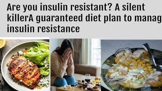 What is insulin resistanceA cause of Diabetes Obesity infertility and PCOS diet plan [upl. by Nurat]