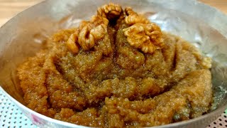 WINTER SPECIAL AKHROTI HALWA RECIPE  WALNUT SWEET AKHROT KA HALWA BY FLAVOURZZZ [upl. by Orag591]