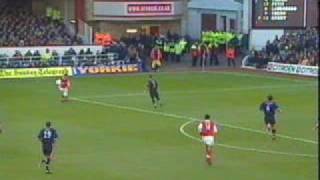 Davor Šuker GOAL Arsenal v Sunderland 99  00 [upl. by Greenberg]