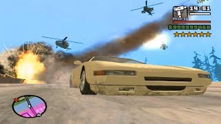 GTA SA Going through San Andreas with an EXTREME POLICE CHASE [upl. by Pentheas]