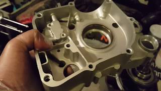 How to install GY6 Bearings Chain Guide Gasket Spray Oil Seals amp Stroker Part 9 [upl. by Woolley633]