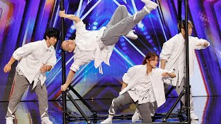 AGT Audition 2024 AIRFOOTWORKS Delivers STUNNING Performance Who are AIRFOOTWORKS [upl. by Lora]