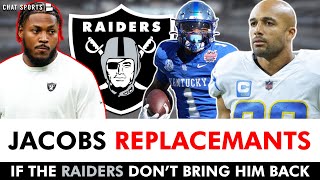 Josh Jacobs Replacements In Free Agency amp The 2024 NFL Draft IF The Raiders Don’t ReSign Their RB [upl. by Asamot]