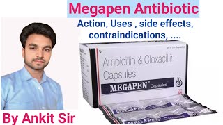 Megapen  AmpicillinCloxacillin  Antibiotic  Mechanism Of Action  Side effects  medical [upl. by Yelwah691]