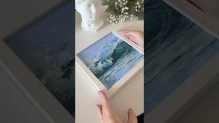 Process of creating the Ocean Wave painting 🌊 [upl. by Imim]