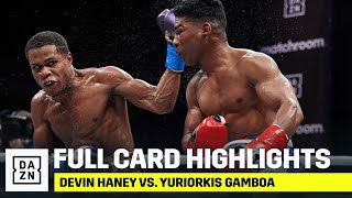 FULL CARD HIGHLIGHTS  Devin Haney vs Yuriorkis Gamboa [upl. by Oirretna]