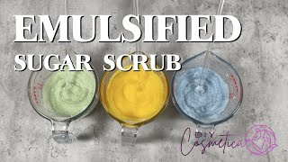 DIY  How to make an EMULSIFIED SUGAR SCRUB  4K [upl. by Ecnerat]