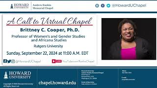 Brittney C Cooper PhD  Andrew Rankin Memorial Chapel  Howard University [upl. by Lelia]