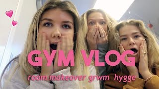 GYMVLOG🤍⭐️ grwm room makeover hygge [upl. by Varini623]