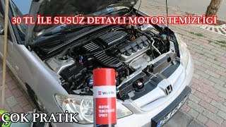 5 DAKİKADA SU KULLANMADAN DETAYLI MOTOR TEMİZLEME  WÜRTH [upl. by Athalla263]