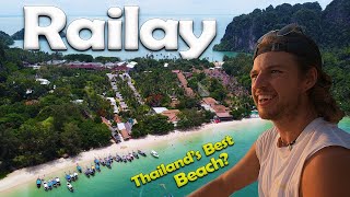 RAILAY BEACH The BEST of Thailand A Walk Through Railay [upl. by Nerej]