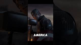 Captain America lifted thors hammer avengers mcu shortsmarvel [upl. by Silvestro]