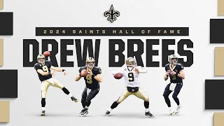 Drew Brees Saints Hall of Fame Halftime Ceremony [upl. by Drogin]