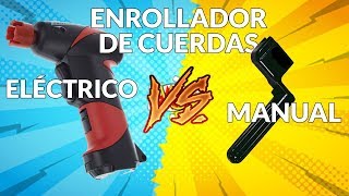 ENROLLADOR DE CUERDAS comparación【ELÉCTRICO 🆚 MANUAL】 [upl. by Laram]