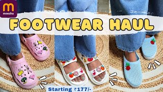 6 Meesho SLIDERSFLIP FLOP Starting ₹177🔥Meesho Footwear Haul Review😍 footwear meesho [upl. by Anaugahs]