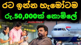 🇱🇰 විදේශගත හැමෝටම නොමිලේ රු 50000 ක දීමනාවක්  Kuwait Saudi Dubai News  airport [upl. by Edette]