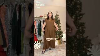 quotHoliday Chic 🎄  Cozy Casual Brown Dress for Every Festive Occasionquot AmazonFinds [upl. by Gulick]