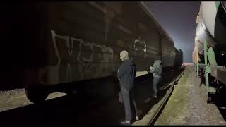 Spring Graffiti Life Style 2024 3  Freight trains Tagging Pieces [upl. by Yance]