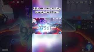 Eight seconds clearing MomijiDyed Court  Genshin Impact [upl. by Ameer276]