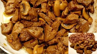 How to cook Pork Salpicao Recipe  Pork Salpicao with Mushrooms  Panlasang Pinoy  Gilyns Channel [upl. by Reuven]