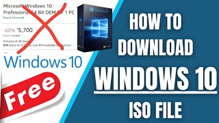 Windows 10 Download Disc ISO File  Windows 10 Download Free 2024 [upl. by Cirdec]