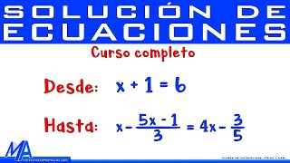 Solución de problemas con Ecuaciones de Primer Grado  Ejemplo 6 [upl. by Nonez]