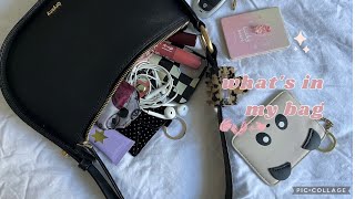 whats in my bag  daily essentials 🎀  aesthetic [upl. by Artemisia]