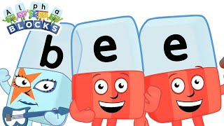 Spelling bee  Learn to Read  officialalphablocks [upl. by Alyahc178]