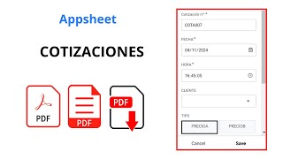 PASO A PASO  Crea tu app de COTIZACIONES con AppSheet GRATIS [upl. by Adelice]