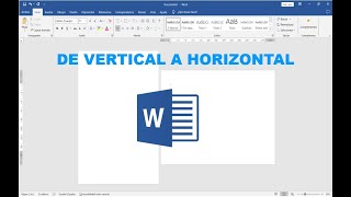 Vertical a Horizontal en Word  word [upl. by Schwartz]