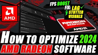 How to Optimize AMD Radeon Settings For GAMING amp Performance The BEST SETTINGS GUIDE 2024 [upl. by Atival]