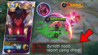 DYRROTH WTF LIFESTEAL AND DAMAGE CHEAT BUILD  NEW INSANE TRICK TO DOMINATE IN EXP LANE [upl. by Anika938]