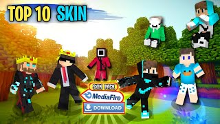 Minecraft top 10 skins Pack  Minecraft best skin pack download  Minecraft skin pack 119 [upl. by Annod]