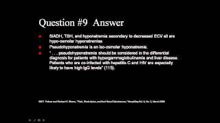 Board Review Hyponatremia [upl. by Ardnahsal]