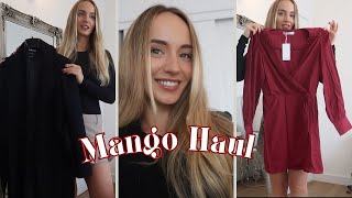 Mango try on Haul  New dream coat and outlet items [upl. by Jacobsohn]