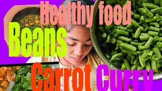 Beans 🫛 Carrot 🥕 Curry beans carrot beansrecipes healtyfood [upl. by Annez]