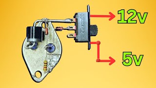 How To Make Voltage Regulator 12v to 5v  Dual Voltage Regulator [upl. by Obed]