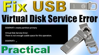 Fix USB Virtual disk service error  IT Adobe  Fix flash drive pendrive [upl. by Aehsa]