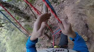 Belay from above guide mode using Mammut Smart Alpine on half ropes [upl. by Nileuqay]