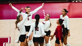 No 2 Huskers secure B1G opening win against UCLA  Nebraska Volleyball Highlights [upl. by Androw]