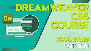 Dreamweaver CS5 tutorials in UrduHindi part 7 tool bars [upl. by Lleral879]