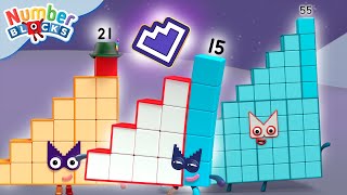 EL ESCUADRÓN ESCALÓN  Aprende a contar  Matemáticas para niños  Numberblocks en español [upl. by Caitrin]