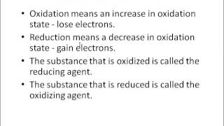 Reducing agents and Oxidizing agents [upl. by Yarb]