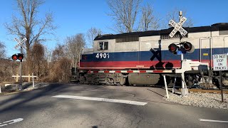 Railroad Crossing Tuxedo US  Village Rd  New York [upl. by Ytsirhc]