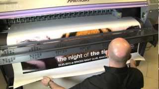 How to print and finish banners printed on your Mimaki  from HyTV [upl. by Alben]