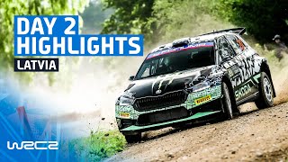 WRC2 Day 2 Highlights  WRC Tet Rally Latvia 2024 [upl. by Yllen]