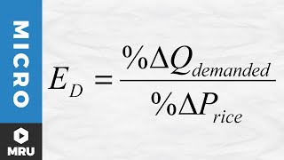 Calculating the Elasticity of Demand [upl. by Eimarrej]