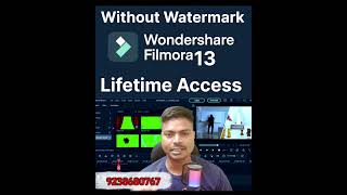 How to install filmora 13 without Watermark for life time filmtools cinelens filmicpro shorts [upl. by Atil]