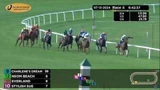 Colonial Downs Horseshoe Indianapolis and Lone Star Park Horse Racing Replays on 13 July 2024 [upl. by Weiman321]